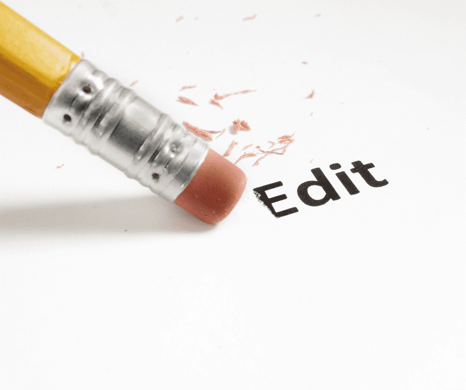 Editing steps for a cleaner better novel